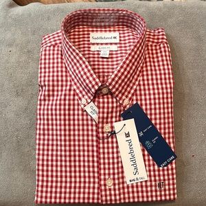 Mens XLT Saddlebred shirt sleeve button down shirt.